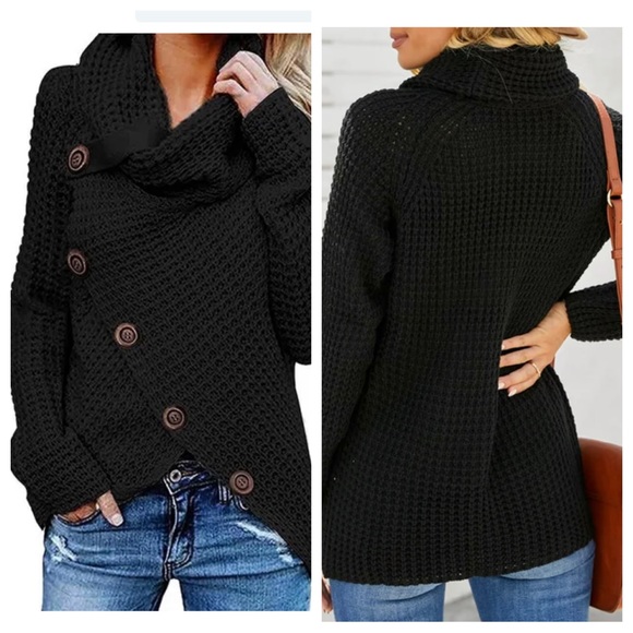 32 ✨RESTOCKED✨Fabulous Asymmetrical Boho Sweater - Picture 3 of 7